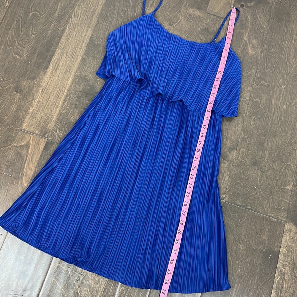 Gilli blue double tiered dress Womens medium - Picture 9 of 12